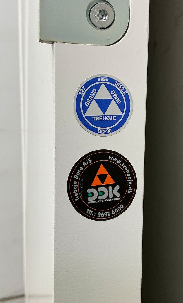 BD30 dobbelt branddør uden karm