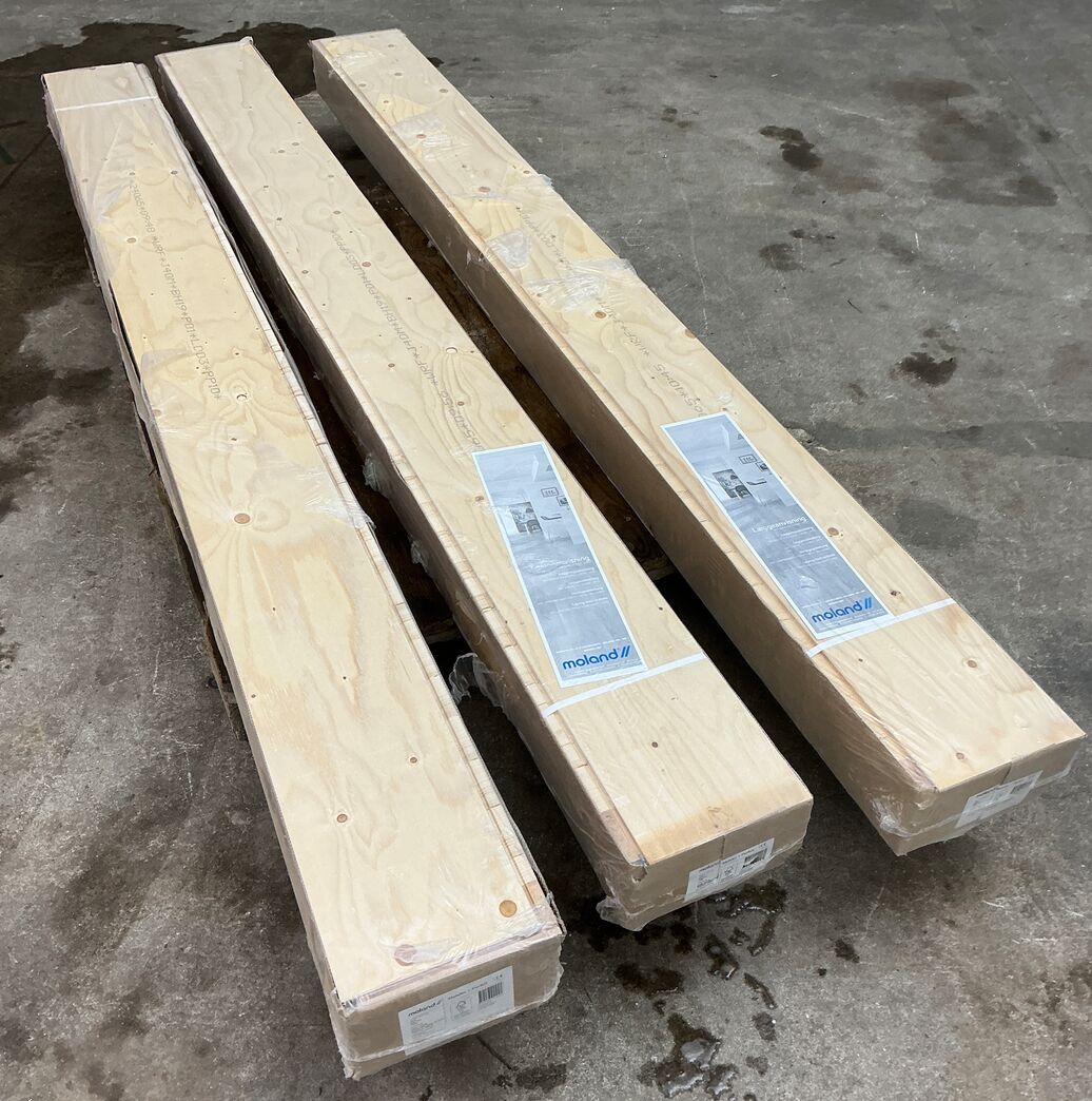 Molan gulv,  ask hvid matlak 9,5 m2