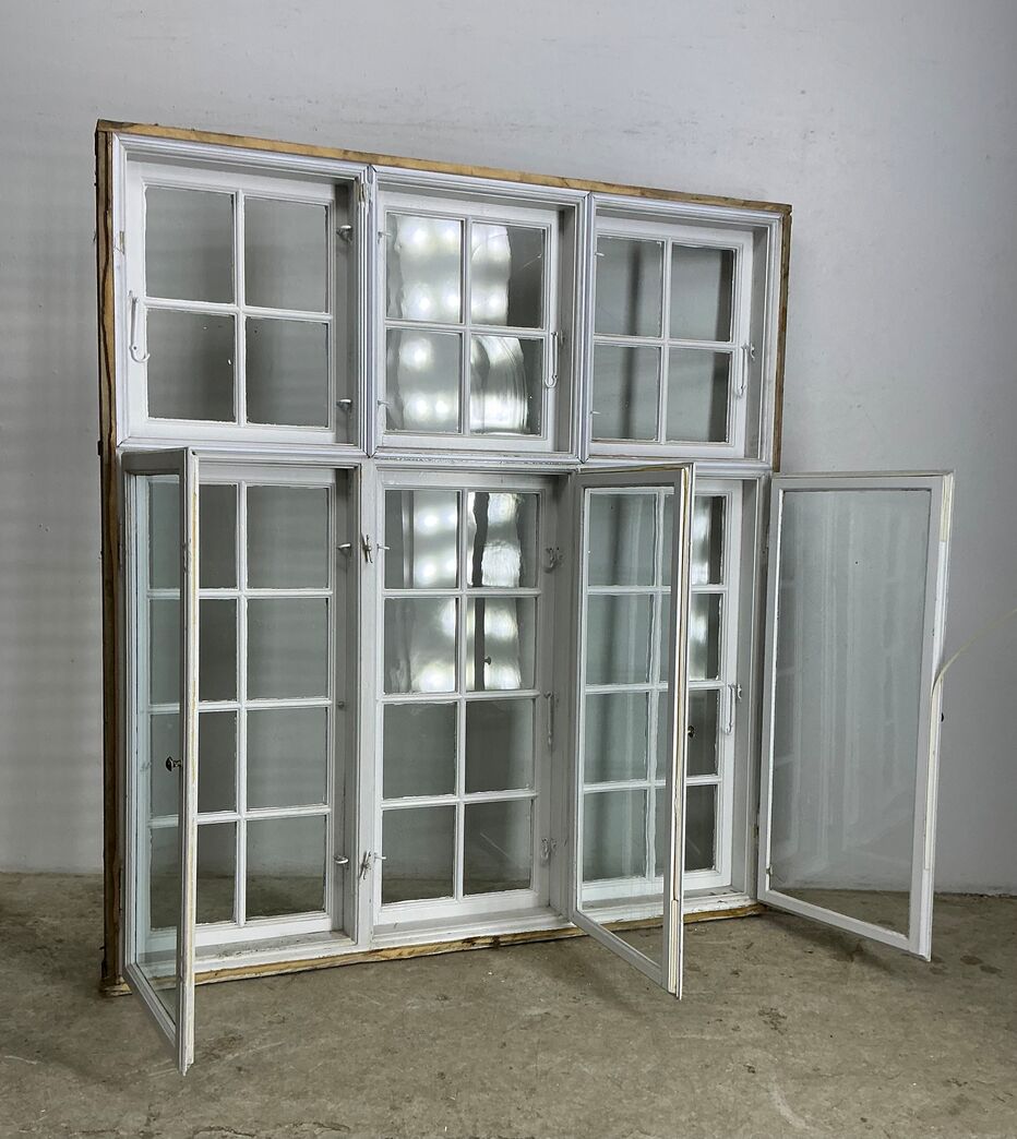 Sprossevindue i 3-fag