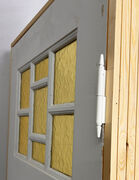 Fyldningsdør med glas og karm