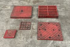 Sæt af 5 stk. støbeforme fra Holbæk Jernstøberi