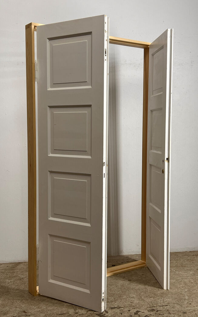 Dobbelt fyldningsdør med karm