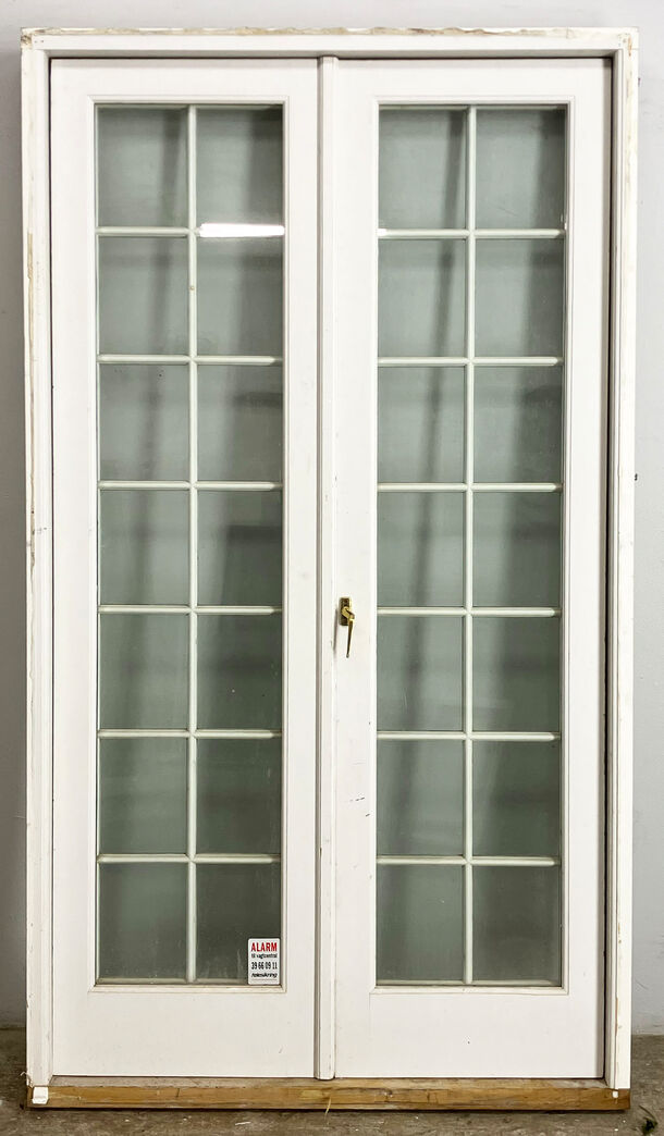 Dobbelt terrassedør med karm