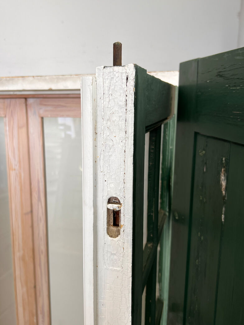 Dobbelt havedør med skodder