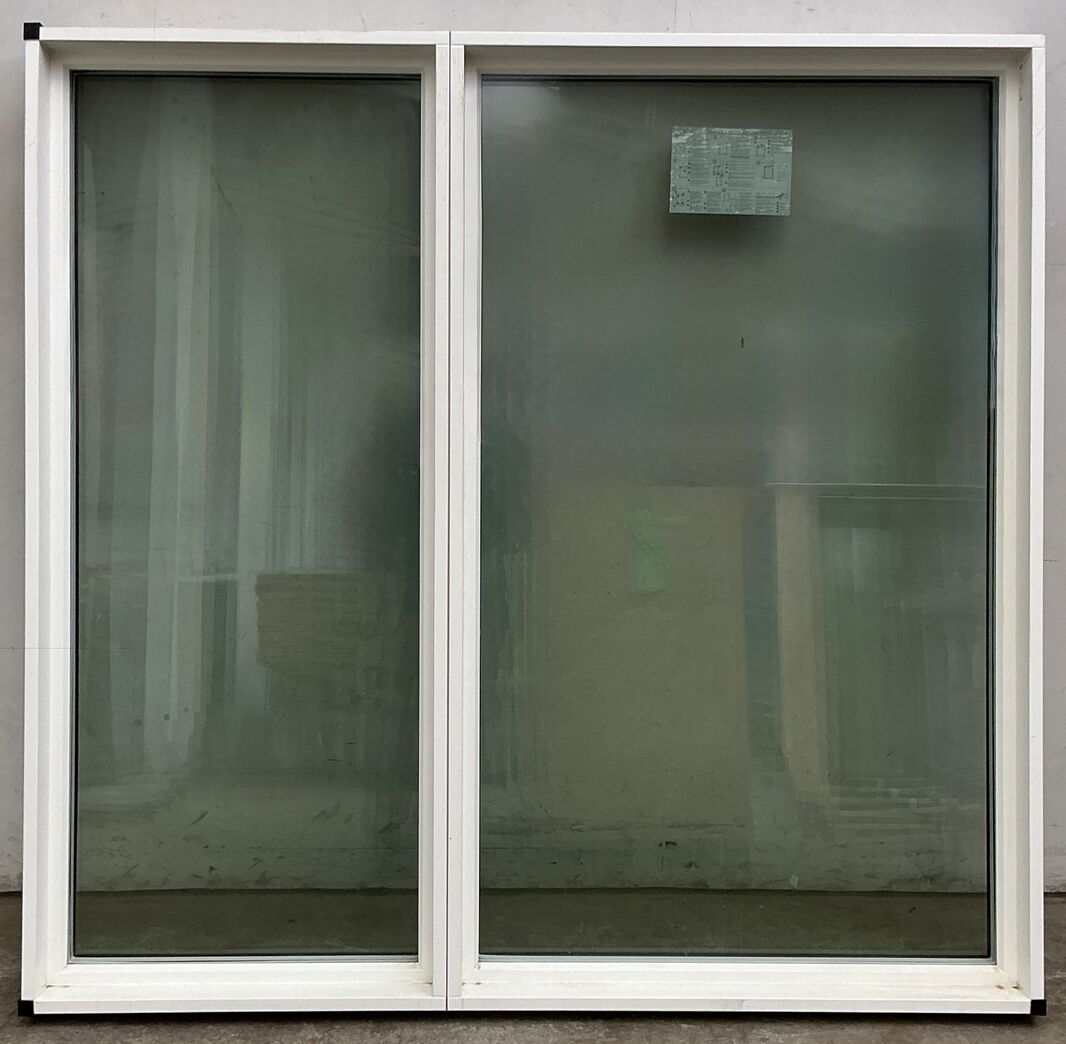 Sort 2-fags energivindue m/lamineret glas