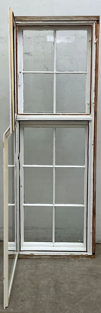 Højt sprossevindue m/forsatsvindue og skade