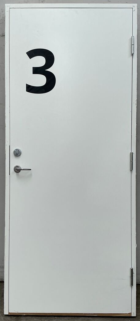 EI1-30/38dB branddør m/karm hh.