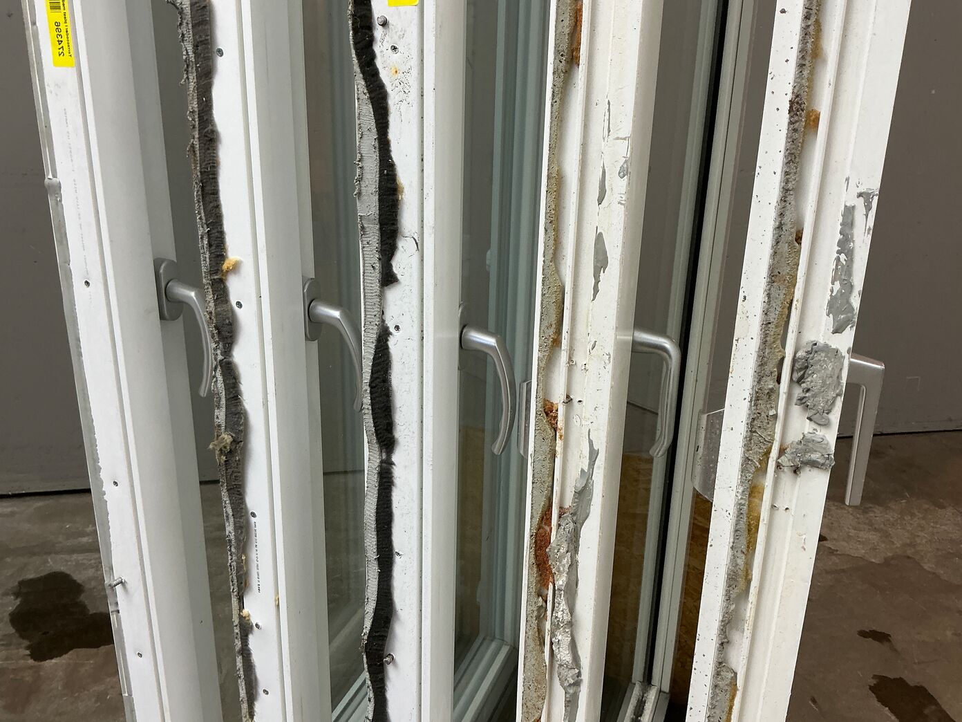 Terrassedør i plast med fuldt glasparti vh.