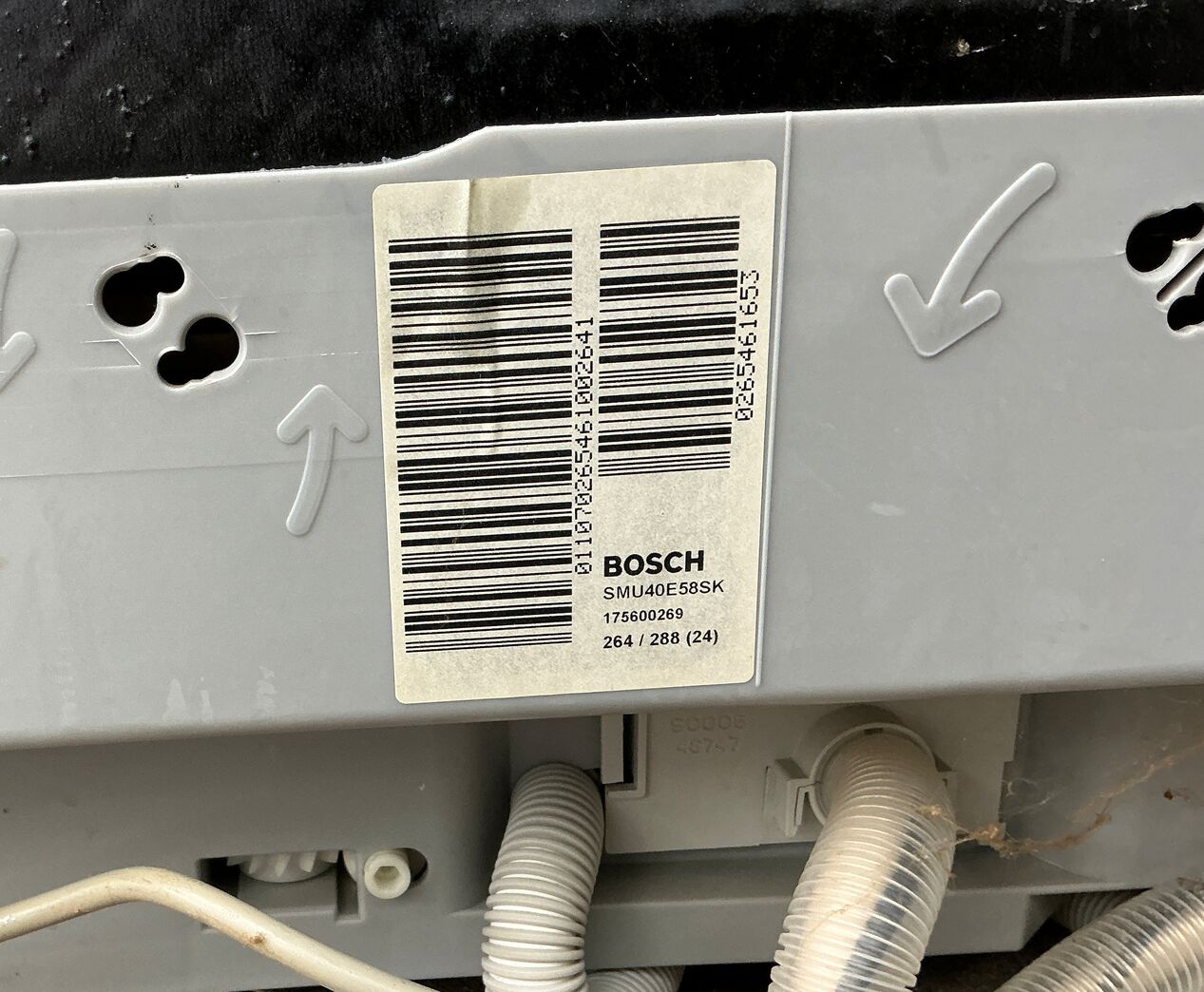 Bosch opvaskermaskine - rustfri stål
