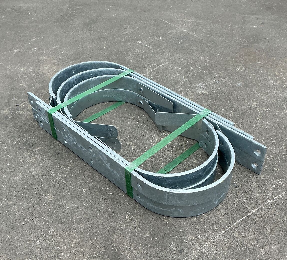 Rendejern i zink - 290 mm - kort