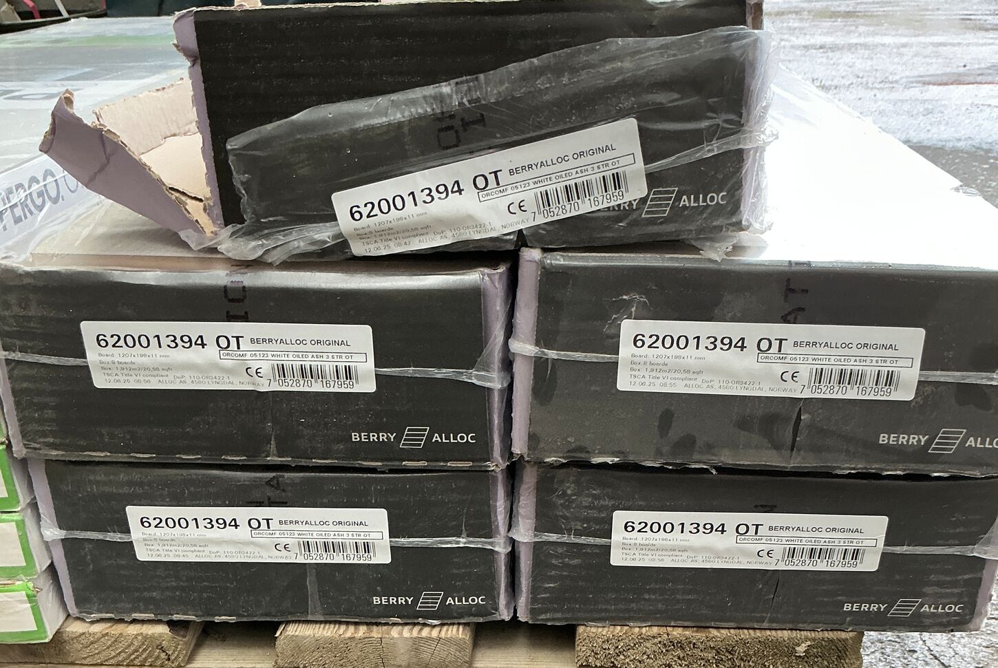 4,5 pk./8,5 m2 Berry Alloc White Oiled Ash
