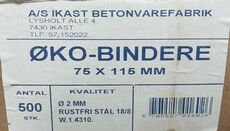 Øko-bindere 75x115 mm 500 stk