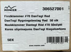 MONIER Rygningsbeslag 50 stk