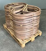 Rygbøjle i Valnød 38x42x1181 mm
