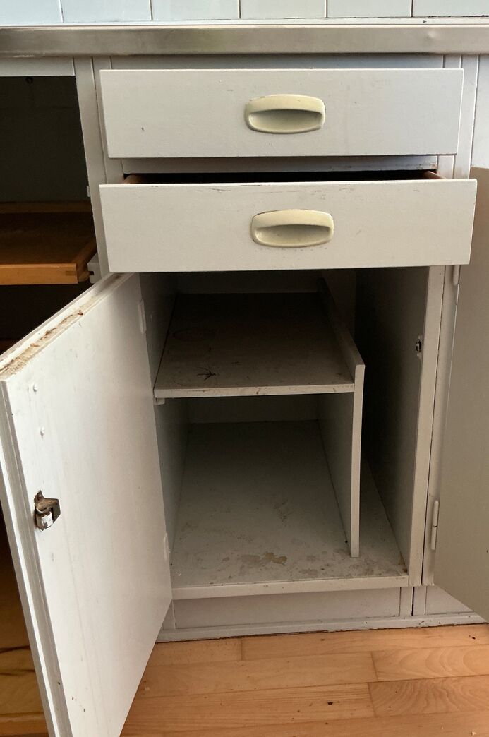 Komplet 60'er køkken, malet