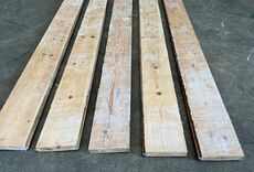 Gulvbræt i fyrretræ 13,5 cm - længe 165 cm