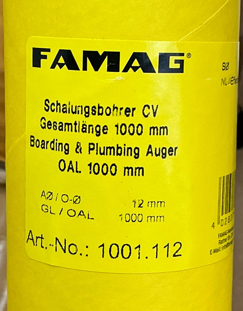 Forskallingsbor 12x1000 mm