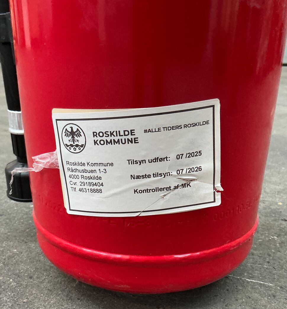 9-liters trykvandslukker - Uplomberet