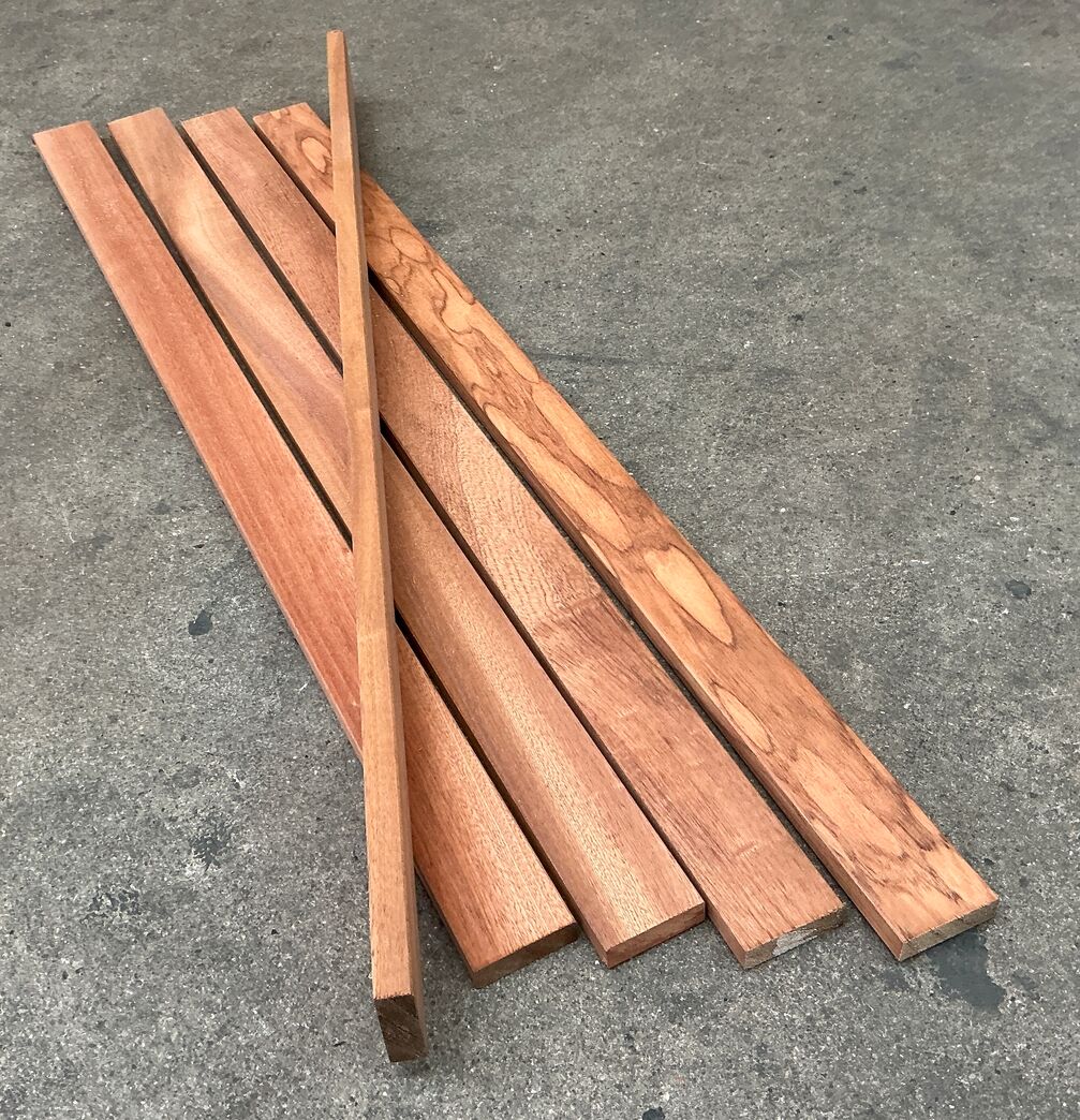 Mahognilister høvlet 4 sider 17x55x1000 mm