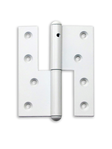 Dørhængsel, 138mm, hvidt (Højre/Venstre) Dørhængsel, 138mm, hvidt (Højre/Venstre)